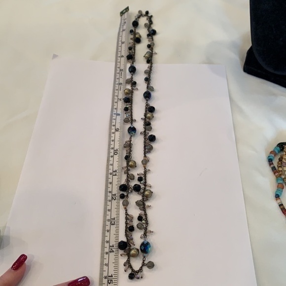 Premier designs long beaded pearls crystal dangle - Picture 5 of 6